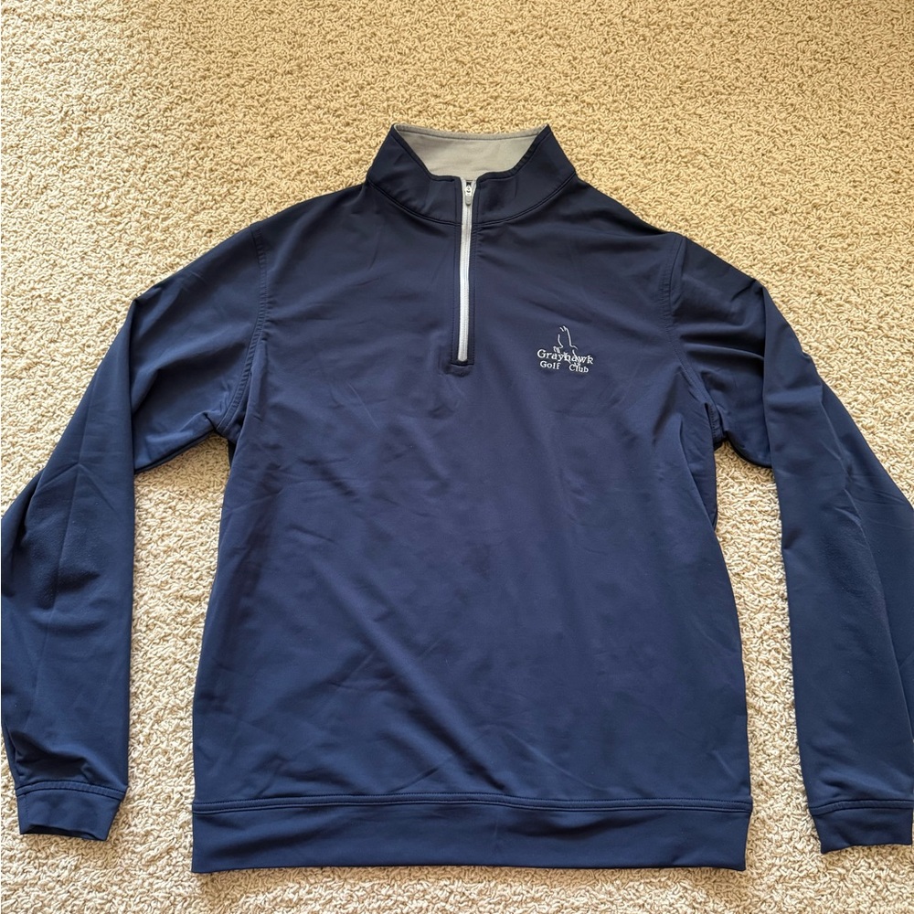 Peter Millar Stealth Performance Navy Quarter Zip - image 2